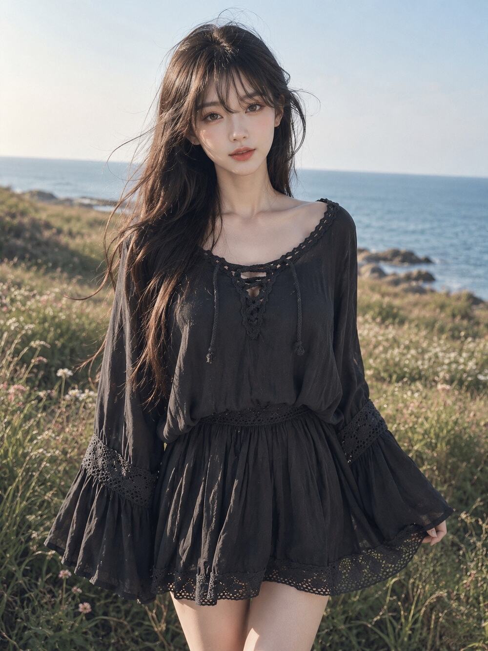 Surf Gypsy Chasing the Sun flowy kimono pool beach cover up dress